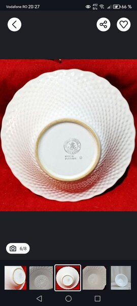 Sase farfurii adanci portugheze Bordallo Pinheiro